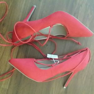 Red Brash Heels